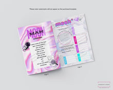 Load image into Gallery viewer, Y2K Millennial 2000s Birthday Party Magazine Template, Canva Magazine Template, DIY Template, Birthday Brochure, Custom Magazine