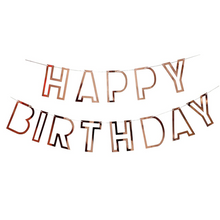 Load image into Gallery viewer, Metallic Cutout Happy Birthday Banner