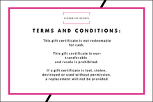 Load image into Gallery viewer, Hierarchy Events Gift Card