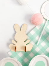Load image into Gallery viewer, Wooden Easter Bunny Place Cards (Set of 2) - Personalize It!