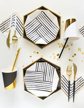 Load image into Gallery viewer, Pinstripe Dinner Plates (Set of 8)