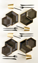 Load image into Gallery viewer, Pinstripe Dessert Plates (Set of 8)