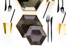 Load image into Gallery viewer, Pinstripe Dinner Plates (Set of 8)