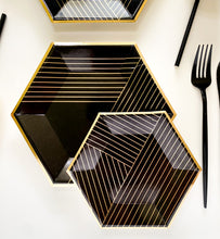 Load image into Gallery viewer, Pinstripe Dessert Plates (Set of 8)