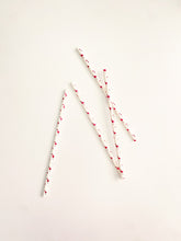 Load image into Gallery viewer, Metallic Flamingo Paper Straws (Set of 10)