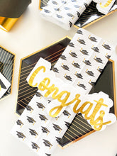 Load image into Gallery viewer, Congrats Shaped Dessert Napkins (Set of 20)