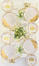 Load image into Gallery viewer, Honey Bee Gold Dinner Plates (Set of 8)