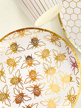 Load image into Gallery viewer, Honey Bee Dessert Plates (Set of 8)