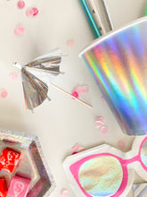 Load image into Gallery viewer, Iridescent Umbrella Toppers (Set of 12)