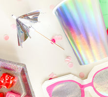 Load image into Gallery viewer, Iridescent Umbrella Toppers (Set of 12)