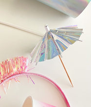 Load image into Gallery viewer, Iridescent Umbrella Toppers (Set of 12)