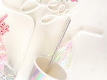 Load image into Gallery viewer, Iridescent Fringe Straws (Set of 12)