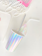 Load image into Gallery viewer, Iridescent Fringe Straws (Set of 12)