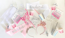 Load image into Gallery viewer, Brides Babes Iridescent Satin Sashes (Set of 7)