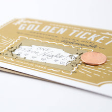 Load image into Gallery viewer, Golden Ticket Scratch-off Greeting Card