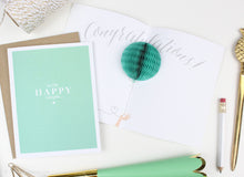 Load image into Gallery viewer, Happy Couple Pop-up Wedding Engagement Card