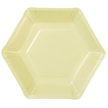 Load image into Gallery viewer, "We Heart Pastels" Hexagonal Dessert Plates (Set of 12)