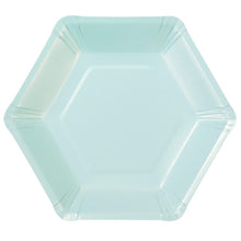 Load image into Gallery viewer, "We Heart Pastels" Hexagonal Dessert Plates (Set of 12)