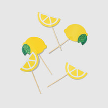 Load image into Gallery viewer, Lemon Mini Toppers (Set of 10)