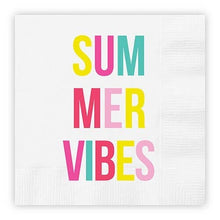 Load image into Gallery viewer, Summer Vibes Dessert Napkins (Set of 20)