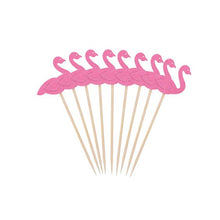 Load image into Gallery viewer, Flamingo Cupcake Toppers (Set of 10)
