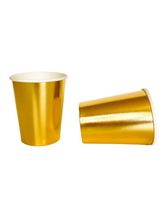 Load image into Gallery viewer, Metallic Gold Cups (Set of 6)
