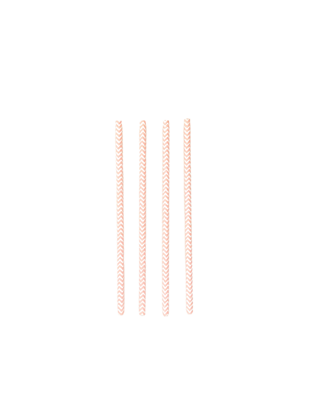 Pink Chevron Straws (Set of 10)