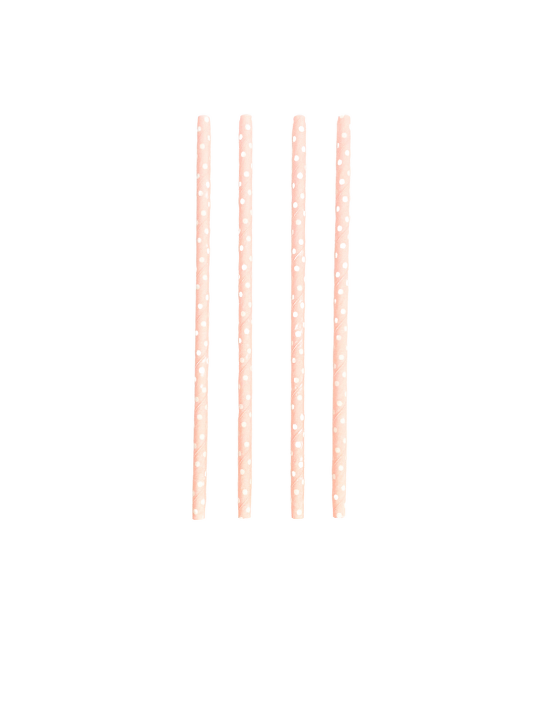 Pink Polka Dot Straws (Set of 10)