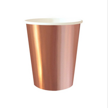 Load image into Gallery viewer, Rose Gold Cups (Set of 8)
