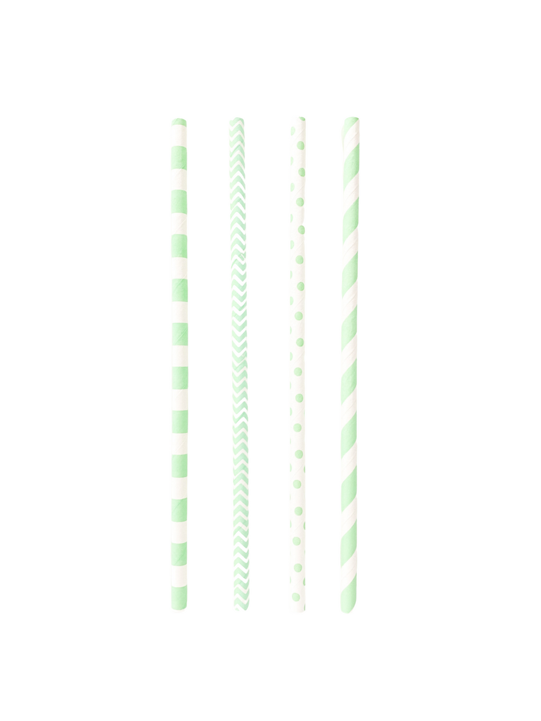 Mint Green Straw Mix (Set of 10)