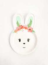 Load image into Gallery viewer, Flower Crown Bunny Plates (Set of 8)
