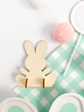 Load image into Gallery viewer, Wooden Easter Bunny Place Cards (Set of 2) - Personalize It!
