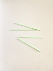 Mint Green Chevron Straws (Set of 10)