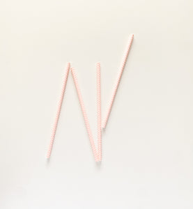 Pink Chevron Straws (Set of 10)