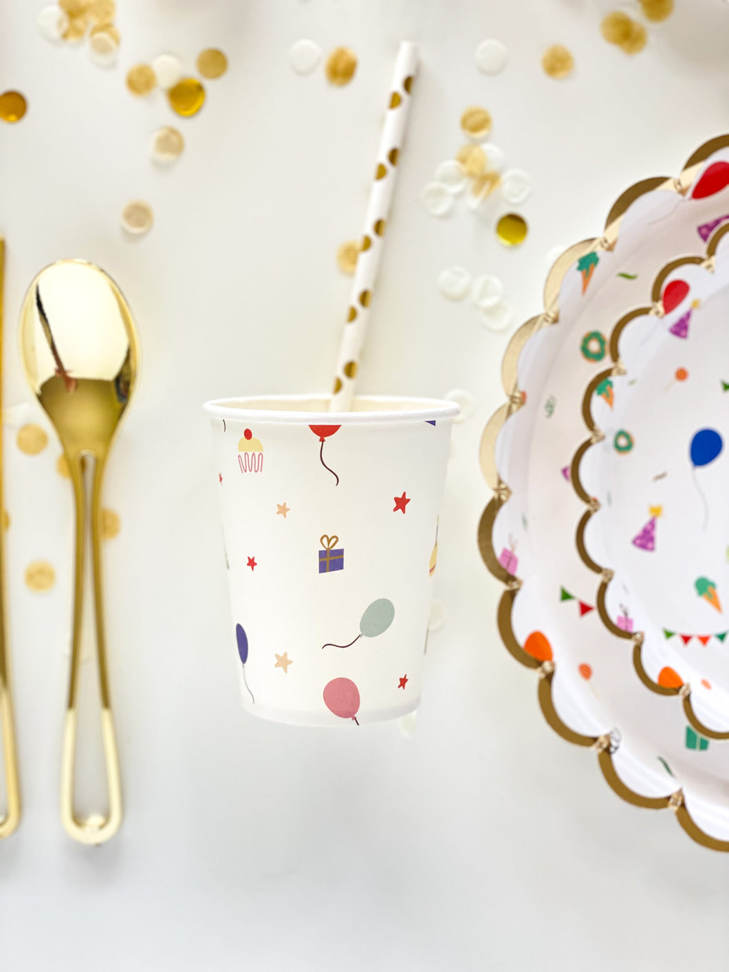 Birthday Icons Cups (Set of 8)
