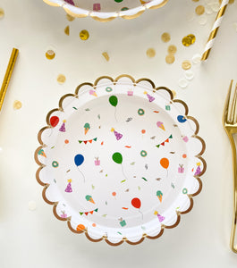 Birthday Icons Dessert Plates (Set of 8)