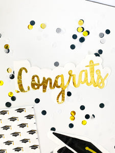 Congrats Shaped Dessert Napkins (Set of 20)