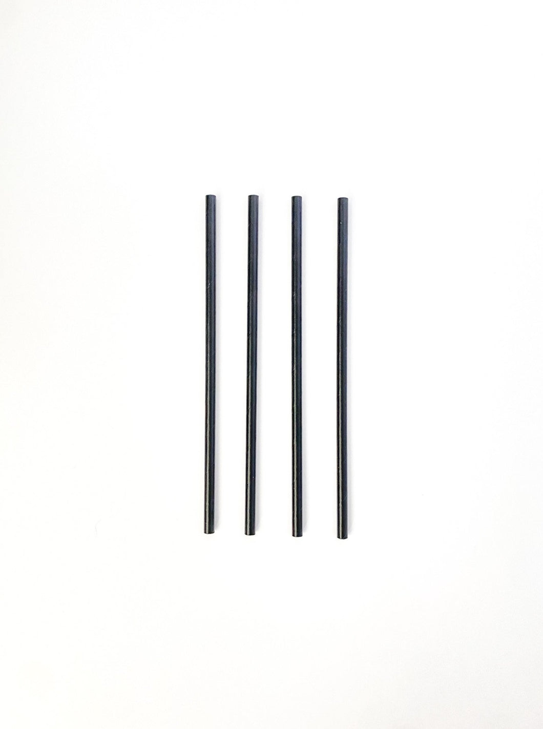 Matte Black Straws (Set of 10)
