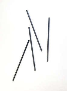 Matte Black Straws (Set of 10)