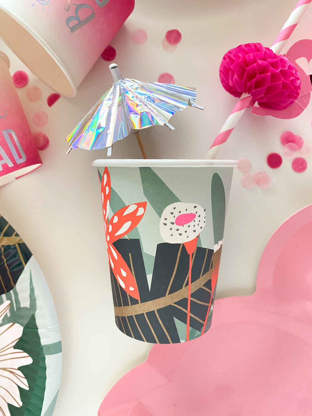 Tropical Cups (Set of 8)