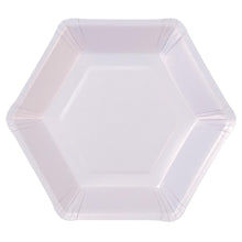Load image into Gallery viewer, &quot;We Heart Pastels&quot; Hexagonal Dessert Plates (Set of 12)
