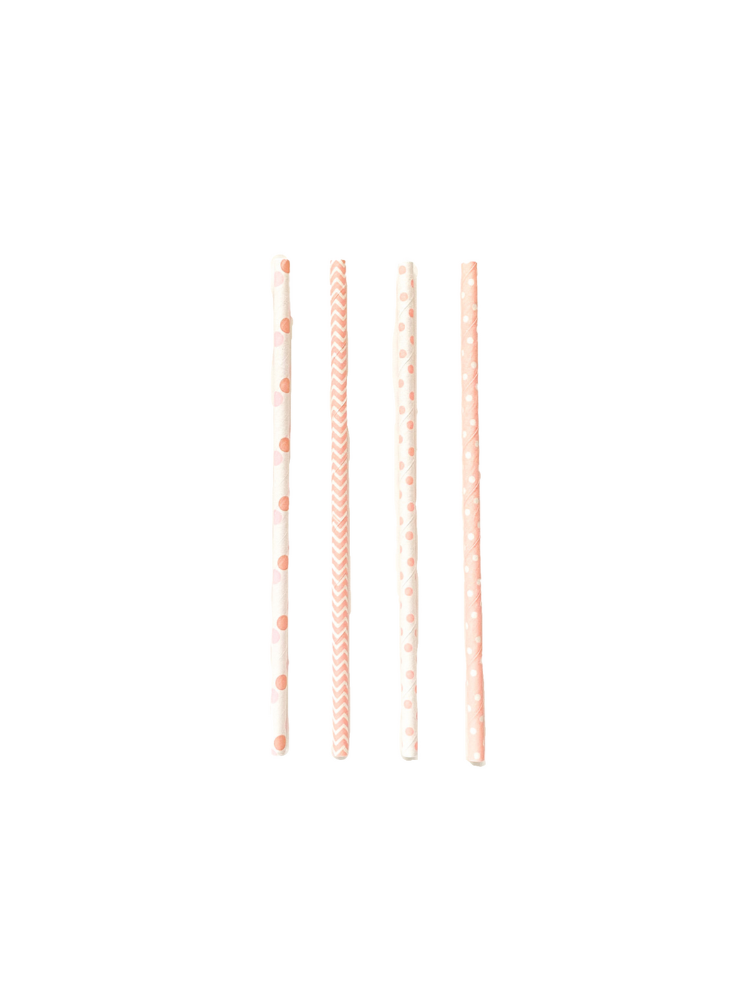 Pink Straw Mix (Set of 10)