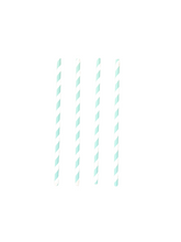 Load image into Gallery viewer, Pastel Blue Striped Straws (Set of 10)
