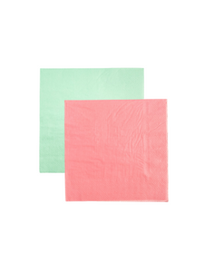 Solid Color Block Napkins (Set of 20)