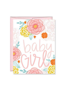 Floral Baby Girl Card
