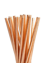 Load image into Gallery viewer, Rose Gold Paper Straws (Set of 10)
