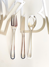 Load image into Gallery viewer, Cutout Cutlery Set - Silver (Set of 24)

