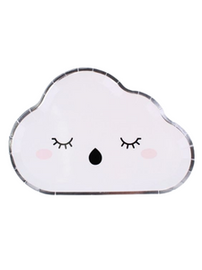 Happy Cloud Shaped Dinner Plates (Set of 8)