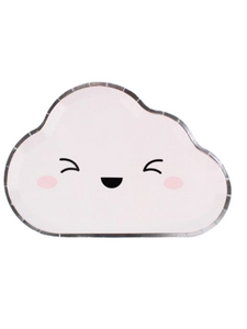 Happy Cloud Shaped Dinner Plates (Set of 8)