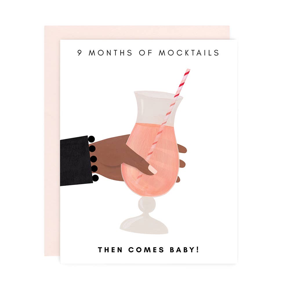 Mocktails Baby Shower Card